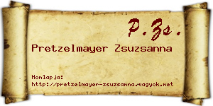 Pretzelmayer Zsuzsanna névjegykártya